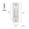 Heath-Zenith Heath Zenith White Plastic Wired Pushbutton Doorbell SL-315-1-00 - alternate 4